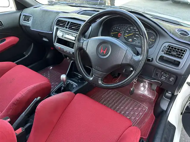 ホンダ シビック タイプR 島根県 1999(平11)年 18.8万km チャンピオンシップホワイト 5MT/CDオーディオ(DEH-P510)/社外15インチAW/D/N席レカロシート/HIDヘッドライト/パワーステアリング/ABS/保証書/取扱説明書