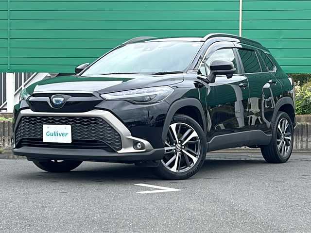 トヨタ カローラ クロス ハイブリッド Z 茨城県 2023(令5)年 3.7万km アティチュードブラックマイカ Toyota Safety Sense/純正9インチディスプレイオーディオナビ/-Bluetooth USB AppleCarPlay AndroidAuto/バックカメラ/プリクラッシュセーフティ/レーダークルーズコントロール/オートマッチックハイビーム/ロードサインアシスト/LEDオートライト フロントフォグランプ/ハーフレザーシート/前席シートヒーター/純正18インチアルミホイール/ルーフレール/ステアリングスイッチ/スマートキー/ビルトインETC2.0/取扱説明書