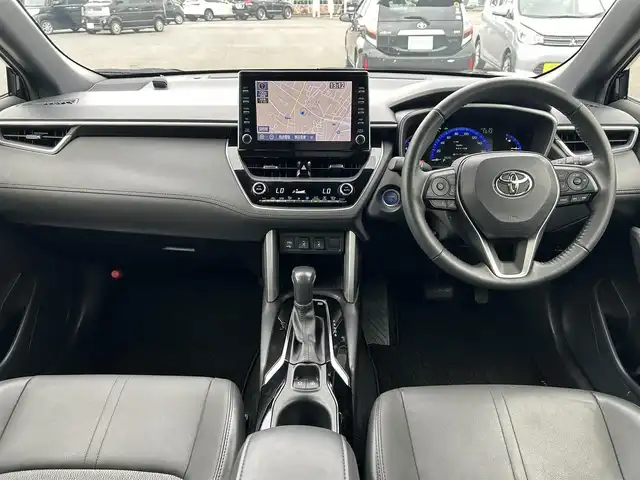 トヨタ カローラ クロス ハイブリッド Z 茨城県 2023(令5)年 3.7万km アティチュードブラックマイカ Toyota Safety Sense/純正9インチディスプレイオーディオナビ/-Bluetooth USB AppleCarPlay AndroidAuto/バックカメラ/プリクラッシュセーフティ/レーダークルーズコントロール/オートマッチックハイビーム/ロードサインアシスト/LEDオートライト フロントフォグランプ/ハーフレザーシート/前席シートヒーター/純正18インチアルミホイール/ルーフレール/ステアリングスイッチ/スマートキー/ビルトインETC2.0/取扱説明書