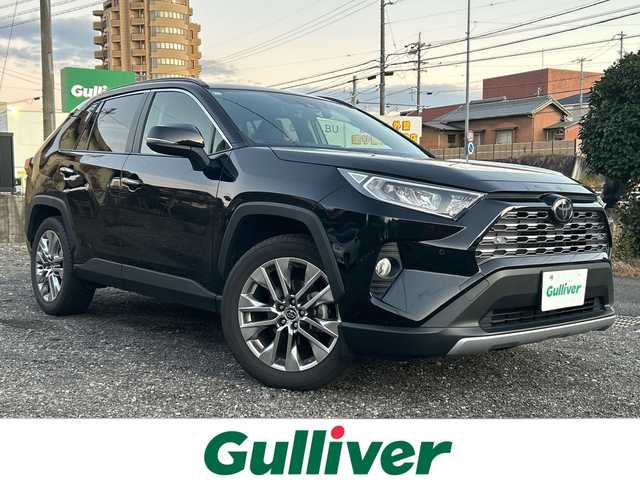 トヨタ ＲＡＶ４ G Zパッケージ 愛知県 2019(令1)年 4.3万km アティチュードブラックマイカ ・禁煙車/・ワンオーナー/・純正ナビ/フルセグTV/・バックカメラ/・ビルトインETC/・Bluetooth/USB/・ドライブレコーダー/・セーフティセンス/・RCTA/PKSB/・クリアランスソナー/・前席シートヒーター/・ステアリングヒーター/・パワーバックドア/・ルーフレール/・純正１９インチアルミ/・ステアスイッチ/・LEDオートライト/・フォグランプ/・電動格納ミラーウインカー/・新車保証書/取扱説明書/・スペアキー
