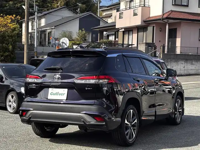 トヨタ カローラ クロス ハイブリッド Z 熊本県 2024(令6)年 3万km スパークリングブラックパールクリスタルシャイン ワンオーナー/モデリスタエアロ/純正ナビ付ディスプレイオーディオ/【フルセグTV/Bluetooth】/パノラミックビューモニター/トヨタセーフティーセンス/・レーダークルーズコントロール/・プリクラッシュセーフティ/・レーントレーシングアシスト/・レーンディパーチャーアラート/・プロアクティブドライビングアシスト/・ブラインドスポットモニター/・リヤクロストラフィックアラート/・リヤカメラディテクション/・パーキングサポートブレーキ/・ロードサインアシスト/・発進遅れ告知機能/・ドライバー異常時対応システム/・ロードサインアシスト/ブレーキホールド/パワーバックドア/純正18インチAW/オートLEDライト/オートマチックハイビーム/ウィンカーミラー/ハーフレザーシート/D席パワーシート/前席シートヒーター/革巻きステアリング/ステアリングスイッチ/ETC/ドライブレコーダー前後/フロアマット/純正ドアバイザー/保証書/取扱説明書/スペアキー
