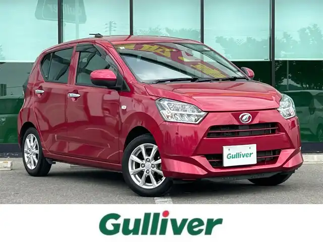 ダイハツ ミラ イース G SAⅢ 和歌山県 2018(平30)年 1.8万km マゼンタベリーマイカM 社外7インチナビ/フルセグTV/バックカメラ/スマートアシスト/コーナーセンサー/前席シートヒーター/ETC/ドライブレコーダー/電動格納ミラー/プッシュスタート/スマートキー/スペアキー/LEDヘッドライト/ヘッドライトレベライザー