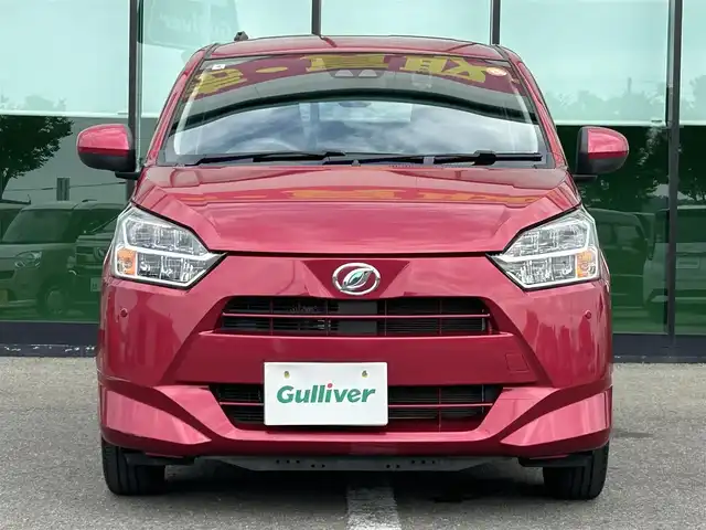 ダイハツ ミラ イース G SAⅢ 和歌山県 2018(平30)年 1.8万km マゼンタベリーマイカM 社外7インチナビ/フルセグTV/バックカメラ/スマートアシスト/コーナーセンサー/前席シートヒーター/ETC/ドライブレコーダー/電動格納ミラー/プッシュスタート/スマートキー/スペアキー/LEDヘッドライト/ヘッドライトレベライザー