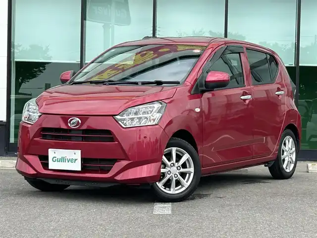 ダイハツ ミラ イース G SAⅢ 和歌山県 2018(平30)年 1.8万km マゼンタベリーマイカM 社外7インチナビ/フルセグTV/バックカメラ/スマートアシスト/コーナーセンサー/前席シートヒーター/ETC/ドライブレコーダー/電動格納ミラー/プッシュスタート/スマートキー/スペアキー/LEDヘッドライト/ヘッドライトレベライザー