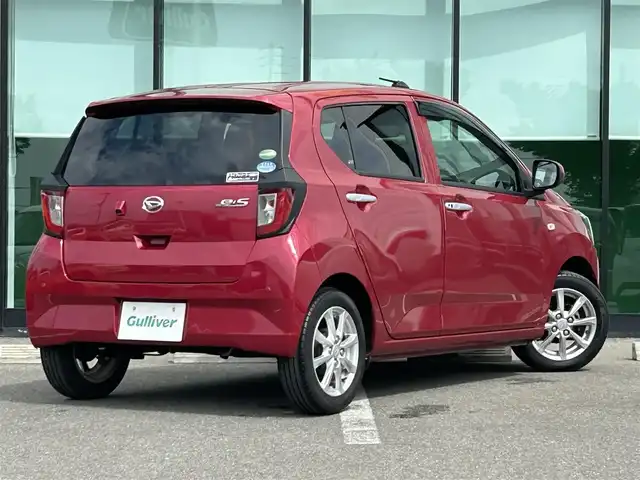 ダイハツ ミラ イース G SAⅢ 和歌山県 2018(平30)年 1.8万km マゼンタベリーマイカM 社外7インチナビ/フルセグTV/バックカメラ/スマートアシスト/コーナーセンサー/前席シートヒーター/ETC/ドライブレコーダー/電動格納ミラー/プッシュスタート/スマートキー/スペアキー/LEDヘッドライト/ヘッドライトレベライザー