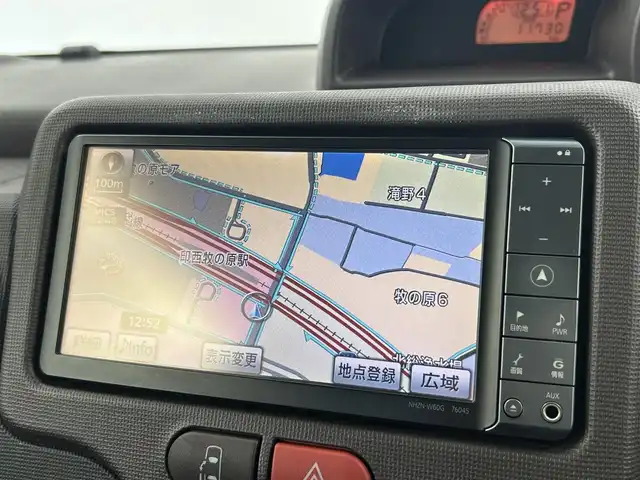 トヨタ ポルテ F 千葉県 2013(平25)年 1.2万km ブラックマイカ 禁煙車/純正7インチナビ/CD/DVD/Bluetooth/フルセグ/AM・FM/片側パワースライドドア/HIDヘッドライト/社外14インチアルミホイール/リモコンキー/取扱説明書/ドアバイザー/ダブルエアバッグ