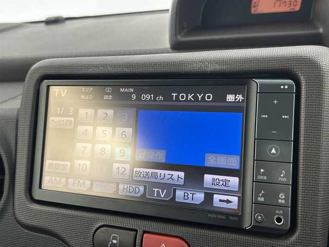 トヨタ ポルテ F 千葉県 2013(平25)年 1.2万km ブラックマイカ 禁煙車/純正7インチナビ/CD/DVD/Bluetooth/フルセグ/AM・FM/片側パワースライドドア/HIDヘッドライト/社外14インチアルミホイール/リモコンキー/取扱説明書/ドアバイザー/ダブルエアバッグ