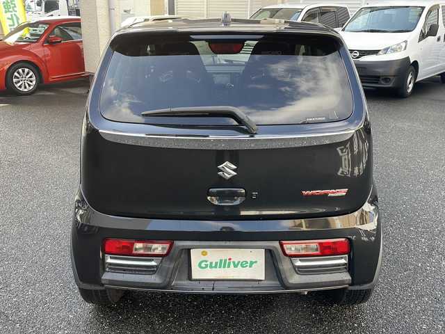 スズキ アルト ワークス 広島県 2016(平28)年 6.6万km ブルーイッシュブラックパール3 /登録時走行距離/　　　　　　　65720キロ/アイドリングストップ/社外ナビ/バックカメラ/地デジ/パドルシフト/ETC/新車時整備手帳/　　【保証書】/取扱説明書/