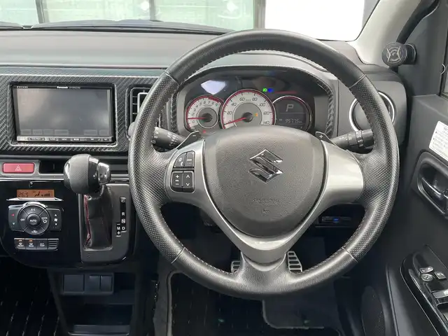 スズキ アルト ワークス 香川県 2016(平28)年 6.6万km ブルーイッシュブラックパール3 パナソニック7型ＳＤナビ【CN-MW250D】/(DVD/FM.AM)/フルセグＴＶ　/バックカメラ　/レカロシート　/革巻きステアリング　/パドルシフト　/純正フロアマット　/純正１５インチアルミホイール　/オートライト　/ＭＴモード付ＡＴ　/ドアバイザー/横滑り防止システム/衝突軽減システム/ＥＴＣ/スマートキー/プッシュスタート