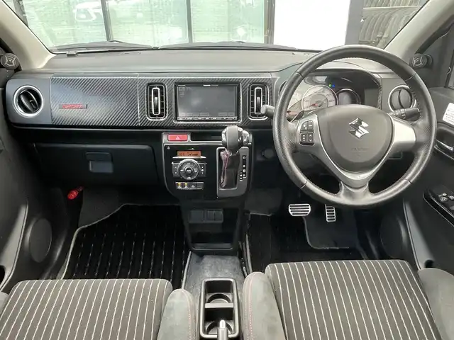 スズキ アルト ワークス 香川県 2016(平28)年 6.6万km ブルーイッシュブラックパール3 パナソニック7型ＳＤナビ【CN-MW250D】/(DVD/FM.AM)/フルセグＴＶ　/バックカメラ　/レカロシート　/革巻きステアリング　/パドルシフト　/純正フロアマット　/純正１５インチアルミホイール　/オートライト　/ＭＴモード付ＡＴ　/ドアバイザー/横滑り防止システム/衝突軽減システム/ＥＴＣ/スマートキー/プッシュスタート