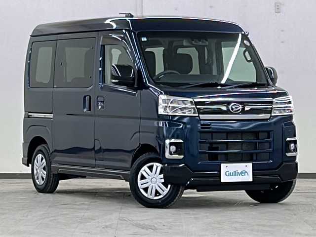 ダイハツ アトレー バン RS 道央・札幌 2022(令4)年 6.7万km レーザーブルークリスタルシャイン /4WD//純正ナビ:NMZK-W72D/(AM/FM/TV/BT/DVD/CD)//両側パワースライドドア//ウインカーミラー//追従式クルーズコントロール//純正ドアバイザー//エンジンプッシュスタート//ETC//LEDヘッドライト//純正フロアマット//オートライト//オートハイビーム//前後コーナーセンサー//バックカメラ//純正ホイールキャップ付きスチールホイール//社外１２インチホイール付きスタッドレスタイヤ積み込み/（145/80/R12)