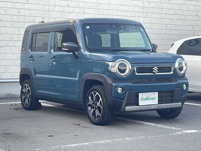 スズキ ハスラー HYBRID X 静岡県 2020(令2)年 5.1万km デニムブルー ガンメタリック 2トーン 純正9インチナビ/地デジTV/純正CD/DVD/Bluetooth/バック/全方位カメラ/レーダーブレーキサポート/レーンキープアシスト/シートヒーター/LEDヘッドライト/純正15インチAW/フォグランプ/スマートキー/ビルトインETC