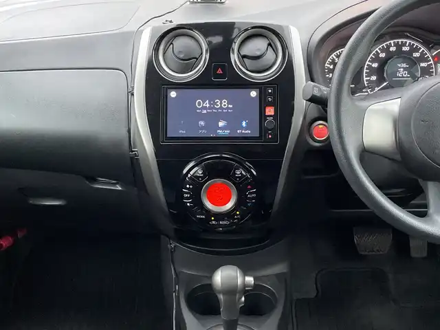 日産 ノート X DIG－S エマージェンシーB 千葉県 2014(平26)年 4.7万km ソニックブルー 社外ディスプレイオーディオ/(BT/FM/AM)/バックカメラ/衝突被害軽減システム/車線逸脱警報/横滑り防止装置/ETC/ドライブレコーダー/アイドリングストップ/プッシュスタート/スマートキー/フロアマット/スペアキー