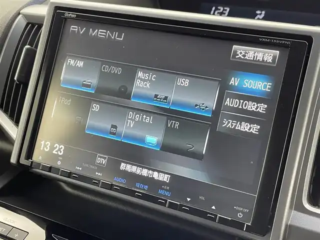 ホンダ ステップワゴン スパーダ Z 群馬県 2013(平25)年 7.9万km ポリッシュドメタルメタリック 禁煙車　純正９型ナビ　社外後席モニター　Ｂモニター　両側パワスラ　Ｈ．Ｉ．Ｄ　フォグランプ　オートライト　オートエアコン　電格ミラー　ステリモ　ビルトインＥＴＣ　スマートキー　スペアキー　純正アルミ