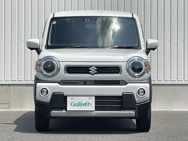 スズキ ハスラー HYBRID X 群馬県 2022(令4)年 1.2万km ピュアホワイトP 純正9インチナビ/（CD/DVD/Bluetooth/USB/スマホ連携）/フルセグテレビ/全方位モニター/セーフティサポート/・デュアルセンサーブレーキ/・誤発進抑制/・車線逸脱警報/・ふらつき警報/・先行車発進お知らせ/・ハイビームアシスト/・標識認識/・後退時ブレーキサポート/・後方誤発進抑制/ステアリングリモコン/コーナーセンサー/シートヒーター/LEDヘッドランプ/純正15インチアルミホイール