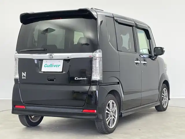 ホンダ Ｎ ＢＯＸ カスタム G Lパッケージ 新潟県 2015(平27)年 6.3万km スマートブラック 社外メモリナビ/フルセグテレビ/バックカメラ/ウィンカーミラー/ドアバイザー/プッシュスタート/両側パワースライドドア/ETC/HID/アイドリングストップ　/純正１４インチアルミホイール　/純正フロアマット　