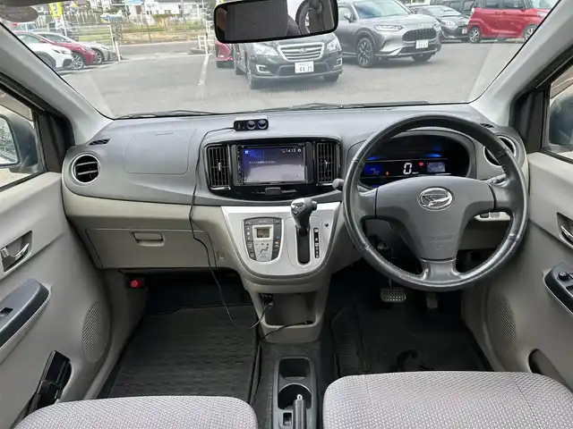 ダイハツ ミラ イース G スマートセレクションSA 長崎県 2014(平26)年 7.6万km パールホワイトⅢ プッシュスタート/スマートキー/ecoIDLE/オートエアコン/社外ディスプレイオーディオ(BT/FM/AM/CD)/　　(FH-8500DVS)/純正ラバー製フロアマット/純正14インチアルミホイール/ABS/横滑り防止装置/盗難防止装置/SRSダブル・サイドエアバッグ/スマートアシスト/ISOFIX/取扱説明書