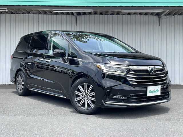 ホンダ オデッセイ アブソルート 長野県 2020(令2)年 6.3万km プレミアムスパークルブラックパール 純正メーカーナビフルセグTV/バックカメラ/ETC2.0/ドライブレコーダー/純正エンジンスターター/両側パワースライドドア/ハーフレザーシート/純正１７インチアルミ/前後コーナーセンサー/LEDヘッドライト/保証書/取説