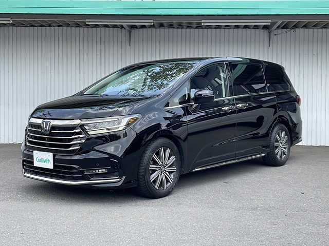 ホンダ オデッセイ アブソルート 長野県 2020(令2)年 6.3万km プレミアムスパークルブラックパール 純正メーカーナビフルセグTV/バックカメラ/ETC2.0/ドライブレコーダー/純正エンジンスターター/両側パワースライドドア/ハーフレザーシート/純正１７インチアルミ/前後コーナーセンサー/LEDヘッドライト/保証書/取説