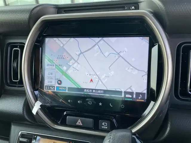 スズキ ハスラー Jスタイル Ⅱ 香川県 2022(令4)年 3.7万km シフォンアイボリーメタリック/ガンメタリック2トーン 登録時走行距離：36700km/メーカー純正9型メモリナビ/　CD DVD BT フルセグTV/全方位カメラ/デュアルカメラブレーキサポート/レーダークルーズコントロール/レーンキープアシスト/クリアランスソナー/アイドリングストップ/横滑り防止装置/LEDヘッドライト/オートライト/フォグランプ/純正15インチアルミホイール/ルーフレール/ビルトインETC/前後ドライブレコーダー/ハーフレザーシート/シートヒーター/革巻きステアリング/ステアリングスイッチ/プッシュスタート/スマートキー/スペアキー/取扱説明書/新車時保証書