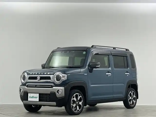 スズキ ハスラー Jスタイル ターボ 埼玉県 2020(令2)年 4.4万km デニムブルー ガンメタリック 2トーン 純正９型ナビ　/全方位　/温シート　/ドラレコ　/ＬＥＤヘッドライト　/スマートキー　/フルセグＴＶ　/純正フロアマット/純正１５インチアルミホイール/衝突軽減　/追従走行　/レーンキープ　/ルーフレール