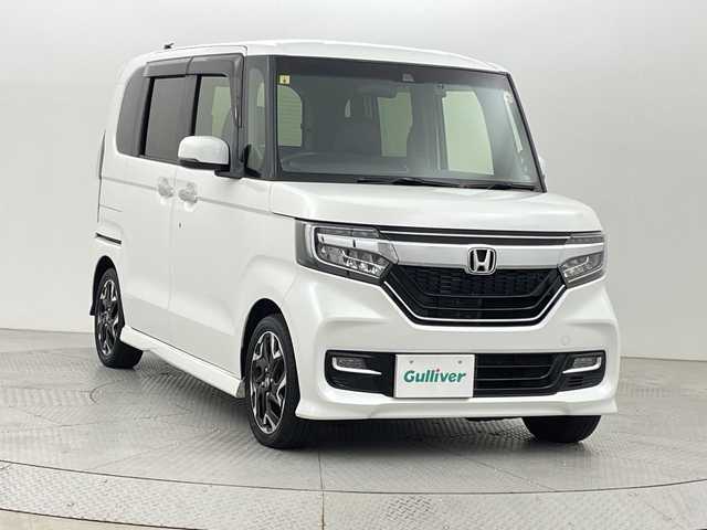 ホンダ Ｎ ＢＯＸ カスタム G L ターボ ホンダセンシング 新潟県 2018(平30)年 5.5万km プラチナホワイトパール ワンオーナー/衝突被害軽減システム/レーンキープアシスト/純正8インチナビ/　（フルセグTV/BT/CD/DVD/AM/FM）/バックカメラ/両側パワースライドドア/レーダークルーズコントロール/LEDオートライト/ハーフレザーシート/純正15インチアルミホイール/ステアリングスイッチ/アイドリングストップ/USBポート/スマートキー/ビルトインETC