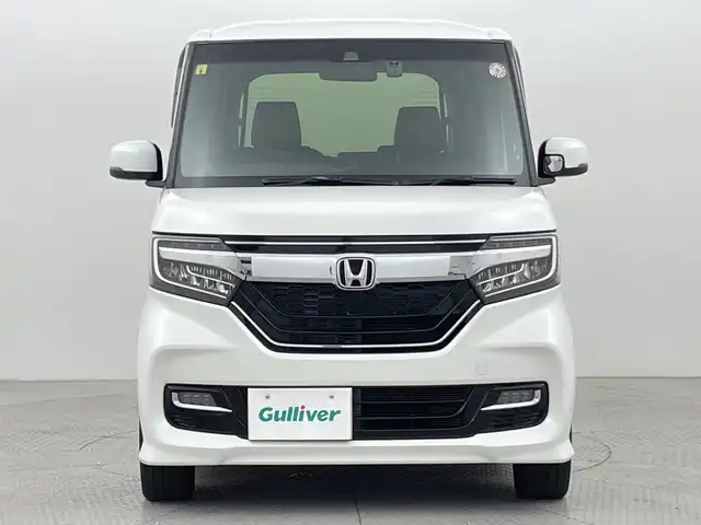 ホンダ Ｎ ＢＯＸ カスタム G L ターボ ホンダセンシング 新潟県 2018(平30)年 5.5万km プラチナホワイトパール ワンオーナー/衝突被害軽減システム/レーンキープアシスト/純正8インチナビ/　（フルセグTV/BT/CD/DVD/AM/FM）/バックカメラ/両側パワースライドドア/レーダークルーズコントロール/LEDオートライト/ハーフレザーシート/純正15インチアルミホイール/ステアリングスイッチ/アイドリングストップ/USBポート/スマートキー/ビルトインETC