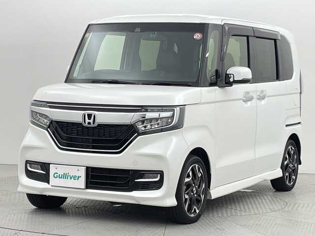 ホンダ Ｎ ＢＯＸ カスタム G L ターボ ホンダセンシング 新潟県 2018(平30)年 5.5万km プラチナホワイトパール ワンオーナー/衝突被害軽減システム/レーンキープアシスト/純正8インチナビ/　（フルセグTV/BT/CD/DVD/AM/FM）/バックカメラ/両側パワースライドドア/レーダークルーズコントロール/LEDオートライト/ハーフレザーシート/純正15インチアルミホイール/ステアリングスイッチ/アイドリングストップ/USBポート/スマートキー/ビルトインETC