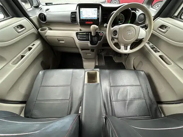 ホンダ Ｎ ＢＯＸ G Lパッケージ 東京都 2012(平24)年 9.5万km プレミアムホワイトパール 純正ナビ/Bluetoothオーディオ/フルセグTV/DVD再生/純正フリップダウンモニター/バックカメラ/パワースライドドア/ETC/前後ドライブレコーダー/スマートキー×2