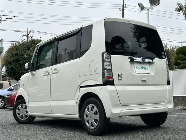 ホンダ Ｎ ＢＯＸ G Lパッケージ 東京都 2012(平24)年 9.5万km プレミアムホワイトパール 純正ナビ/Bluetoothオーディオ/フルセグTV/DVD再生/純正フリップダウンモニター/バックカメラ/パワースライドドア/ETC/前後ドライブレコーダー/スマートキー×2