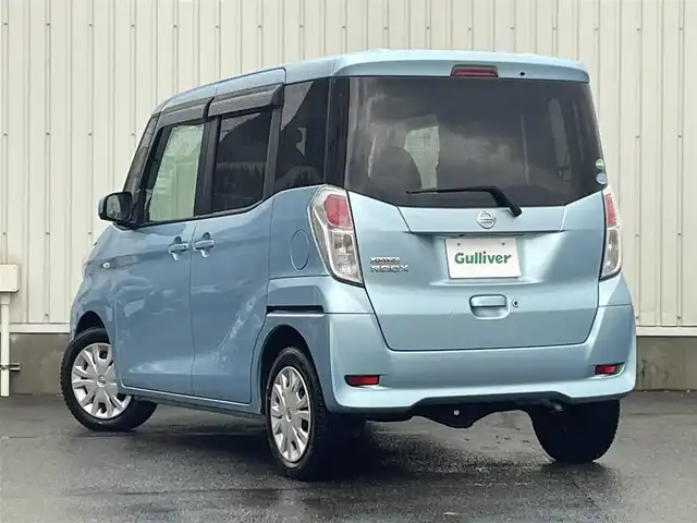 日産 デイズ ルークス X 山形県 2018(平30)年 6.4万km アイスブルー 4WD/衝突被害軽減システム/ワンオーナー/純正SDナビ/　　【CD BT フルセグ USB AUX】/アラウンドビューモニター/パワースライドドア/シートヒーター/アイドリングストップ/ステアリングスイッチ/電動格納ミラー/インテリジェントルームミラー/純正フロアマット/ドアバイザ―/インテリジェントキー/ETC