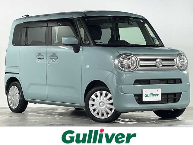 スズキ ワゴンＲ スマイル G 広島県 2021(令3)年 2.4万km オフブルーM 禁煙/セーフティサポート/・デュアルカメラブレーキサポート/・誤発進抑制機能/・後退時ブレーキサポート/・後方誤発進抑制機能/・車線逸脱警報機能/・ふらつき警報機能/・先行車発進お知らせ機能/・ハイビームアシスト/純正8インチナビ/CD/DVD/DTV/Bluetooth/バックカメラ/前後ドライブレコーダー/ETC/コーナーセンサー（リア）/純正フロアマット/純正ドアバイザー/リモコンキー/スペアキー