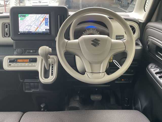 スズキ ワゴンＲ スマイル G 広島県 2021(令3)年 2.4万km オフブルーM 禁煙/セーフティサポート/・デュアルカメラブレーキサポート/・誤発進抑制機能/・後退時ブレーキサポート/・後方誤発進抑制機能/・車線逸脱警報機能/・ふらつき警報機能/・先行車発進お知らせ機能/・ハイビームアシスト/純正8インチナビ/CD/DVD/DTV/Bluetooth/バックカメラ/前後ドライブレコーダー/ETC/コーナーセンサー（リア）/純正フロアマット/純正ドアバイザー/リモコンキー/スペアキー