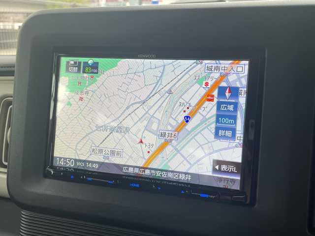 スズキ ワゴンＲ スマイル G 広島県 2021(令3)年 2.4万km オフブルーM 禁煙/セーフティサポート/・デュアルカメラブレーキサポート/・誤発進抑制機能/・後退時ブレーキサポート/・後方誤発進抑制機能/・車線逸脱警報機能/・ふらつき警報機能/・先行車発進お知らせ機能/・ハイビームアシスト/純正8インチナビ/CD/DVD/DTV/Bluetooth/バックカメラ/前後ドライブレコーダー/ETC/コーナーセンサー（リア）/純正フロアマット/純正ドアバイザー/リモコンキー/スペアキー