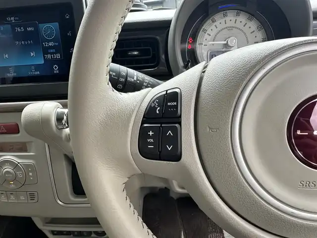 スズキ ラパン ＬＣ X 滋賀県 2023(令5)年 3.4万km フォーンベージュメタリック/アーバンブラウン 2トーン 禁煙車/純正ディスプレイオーディオ/・Bluetooth/USB//バックカメラ/ハーフレザーシート/シートヒーター/LEDヘッドライト/コーナーセンサー/レーンキープアシスト/衝突軽減ブレーキ/純正ドライブレコーダー/スマートキー/プッシュスタート/Wエアバック