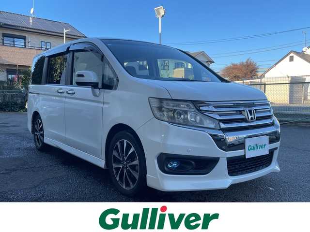 ホンダ ステップワゴン スパーダ Z クールスピリット 神奈川県 2015(平27)年 6.3万km ホワイトオーキッドパール Bluetooth/純正ナビ、TV/バックカメラ/両側パワースライドドア/ステアリングリモコン/ビルトインETC/純正マット＆バイザー/オートライト/スペアキー/保証書、取説