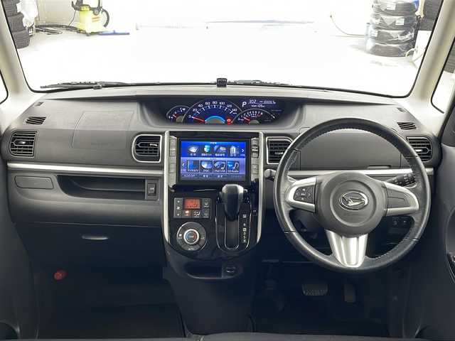 ダイハツ タント カスタム RS SA 宮城県 2014(平26)年 10万km パールホワイトⅢ 禁煙車/スマートアシスト/・衝突回避支援ブレーキ機能/純正8インチSDナビ/・BT/AM/FM/CD/DVD/SD/USB/iPod/バックカメラ/フルセグTV/ETC/ドライブレコーダー/両側パワースライドドア/革巻きステアリング/ステアリングスイッチ/プッシュスタート/スマートキー/後席ロールサンシェード/シートバックテーブル/純正15インチアルミホイール/純正フロアマット/純正ドアバイザー/LEDヘッドライト/フォグランプ/冬タイヤ社外アルミ積み込み（155/65/14）/アイドリングストップ/横滑り防止装置