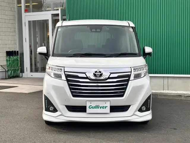 トヨタ ルーミー カスタムG 宮城県 2019(平31)年 6.2万km パールホワイトⅢ コンフォートパッケージ/・シートヒーター（運転席/助手席）/・シートバックテーブル（運転席/助手席）/＝＝＝/スマートアシスト3/・衝突回避支援ブレーキ機能/・衝突警報機能/・車線逸脱警報機能/・誤発進抑制制御機能/・先行車発進お知らせ機能/・オートハイビーム/・コーナーセンサー/純正9インチナビ（NSZT-Y68T）/・CD/DVD/Bluetooth/フルセグTV/バックカメラ/ビルトインETC/ドライブレコーダー/両側パワースライドドア/クルーズコントロール/ステアリングスイッチ/LEDオートヘッドランプ/フォグランプ/革巻きステアリング/前席シートヒーター/スマートキー＆プッシュスタート/スペアキー/電動格納ミラー/純正14インチAW/フロアマット/ドアバイザー/取扱説明書/保証書