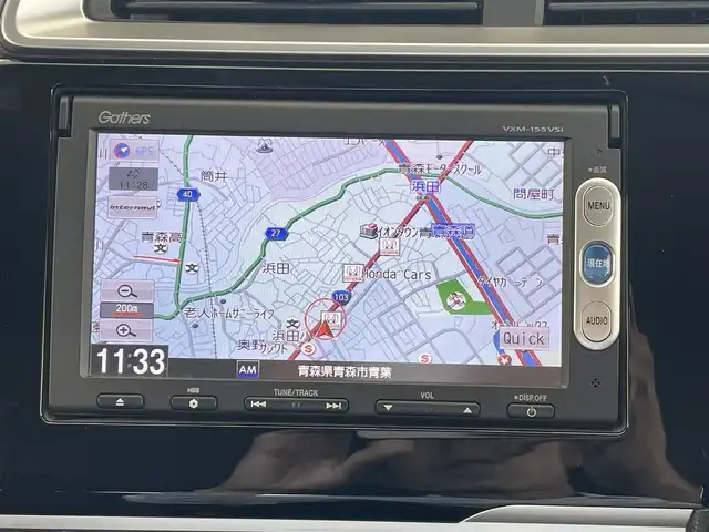 ホンダ フィット 13G Fパッケージ 青森県 2015(平27)年 5万km クリスタルブラックパール 4WD/ワンオーナー/寒冷地仕様/純正メモリナビ/AM/FM/CD/DVD/USB/BT/フルセグ/ＥＴＣ/アイドリングストップ/横滑り防止機能/ドアバイザー/電格ミラー/スペアキー/純正フロアマット/冬タイヤ積み込み有/保証書/取扱説明書/記録簿