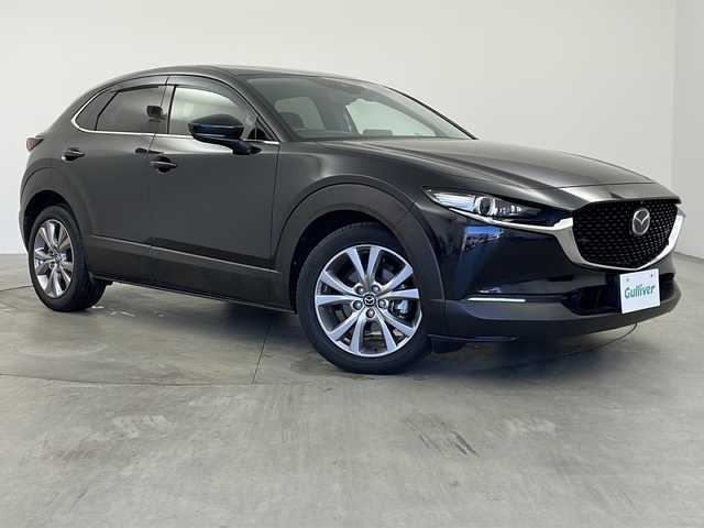 マツダ ＣＸ－３０ XD Lパッケージ 兵庫県 2020(令2)年 4.7万km ジェットブラックマイカ ・純正ナビ/CD/DVD/BT/TV/・i-ACTIVSENSE/・360度セーフティパッケージ/・ドラポジ支援パッケージ/・スマートブレーキサポート/・レーダークルーズコントロール/・パドルシフト/・前後コーナーセンサー/・BSM/・HUD/・全方位カメラ/・パワーバックドア/・前席シートヒーター/・運転席パワーシート/・運転席メモリーシート/・レザーシート/・ビルトインETC/・前後ドライブレコーダー/・ステアリングリモコン/・パドルシフト/・LEDオートライト/・オートマチックハイビーム/・純正18インチアルミホイール/・スマートキー/・スペアキー/・プッシュスタート/・W＋サイドエアバッグ/・カーテンエアバッグ