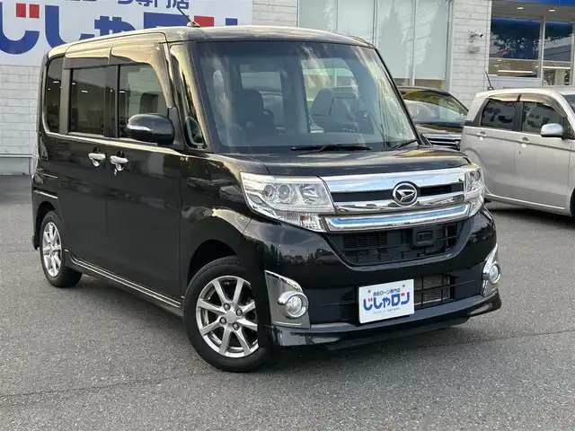 ダイハツ タント カスタム X トップED SA 東京都 2014(平26)年 6.4万km ブラックマイカメタリック (株)IDOMが運営する【じしゃロン昭島店】の自社ローン専用車両になります。/こちらは現金またはオートローンご利用時の価格です。自社ローンご希望の方は別途その旨お申付け下さい	/純正ナビ（ＳＤ・CD・ＴＶ・ＵＳＢ）/バックカメラ/衝突軽減/プッシュボタンスタート/スマートキー/片側（左後）パワースライドドア/リアブラインド/電格ミラー/ウィンカーミラー/シートリフター/AUTOライト/純正フロアマット/純正アルミホイール/純正ドアバイザー