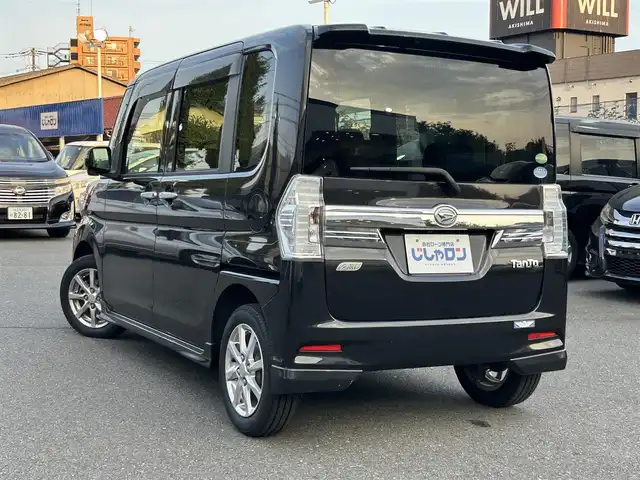 ダイハツ タント カスタム X トップED SA 東京都 2014(平26)年 6.4万km ブラックマイカメタリック (株)IDOMが運営する【じしゃロン昭島店】の自社ローン専用車両になります。/こちらは現金またはオートローンご利用時の価格です。自社ローンご希望の方は別途その旨お申付け下さい	/純正ナビ（ＳＤ・CD・ＴＶ・ＵＳＢ）/バックカメラ/衝突軽減/プッシュボタンスタート/スマートキー/片側（左後）パワースライドドア/リアブラインド/電格ミラー/ウィンカーミラー/シートリフター/AUTOライト/純正フロアマット/純正アルミホイール/純正ドアバイザー
