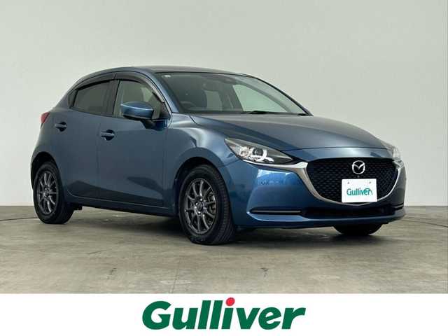 マツダ マツダ２ 15S 千葉県 2019(令1)年 3.9万km エターナルブルーマイカ 禁煙車/スマートシティーブレーキサポート/・ブラインドスポットモニター/・車線逸脱警報システム/・パーキングセンサー/・360度カメラ/純正７インチメモリナビ/・CD/DVD/USB/Bluetooth/フルセグTV/・ビルトインETC/MT付きAT/純正フロアマット/社外１５インチAW/オートライト/・LEDヘッドライト/スマートキー&プッシュスタート