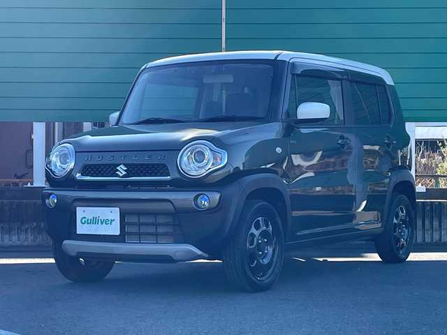 スズキ ハスラー F リミテッド 茨城県 2017(平29)年 0.4万km クールカーキパールメタリック/ホワイト2トーンルーフ 社外8型ナビ/Bluetooth/フルセグTV/バックカメラ/ETC/シートヒーター/アイドリングストップ/横滑り防止装置/衝突軽減システム/レーンキープ/オートライト/HIDヘッドライト/純正フロアマット/純正15インチアルミホイール/スマートキー/プッシュスタート