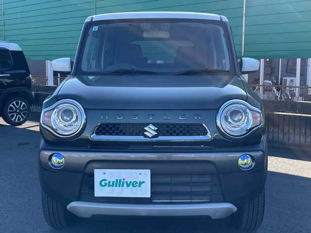 スズキ ハスラー F リミテッド 茨城県 2017(平29)年 0.4万km クールカーキパールメタリック/ホワイト2トーンルーフ 社外8型ナビ/Bluetooth/フルセグTV/バックカメラ/ETC/シートヒーター/アイドリングストップ/横滑り防止装置/衝突軽減システム/レーンキープ/オートライト/HIDヘッドライト/純正フロアマット/純正15インチアルミホイール/スマートキー/プッシュスタート