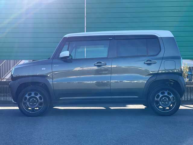 スズキ ハスラー F リミテッド 茨城県 2017(平29)年 0.4万km クールカーキパールメタリック/ホワイト2トーンルーフ 社外8型ナビ/Bluetooth/フルセグTV/バックカメラ/ETC/シートヒーター/アイドリングストップ/横滑り防止装置/衝突軽減システム/レーンキープ/オートライト/HIDヘッドライト/純正フロアマット/純正15インチアルミホイール/スマートキー/プッシュスタート