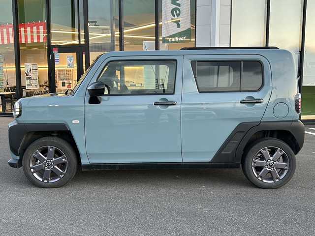 ダイハツ タフト G ダーククロムベンチャー 岐阜県 2023(令5)年 1万km レイクブルーメタリック スカイルーフトップ/ドラレコ/全周囲カメラ/パノラミックビューモニター/ブッシュスタート/メッキ加飾LEDヘッドランプ/純正ナビ/フルセグテレビ/エアバッグW+サイド/カーテンエアバッグ/スマートアシスト/　・衝突回避支援ブレーキ/　・ふらつき警報/　・衝突警報機能/　・車線逸脱抑制制御機能/　・先行車発進お知らせ機能/　・コーナーセンサー/　・サイドビューランプ