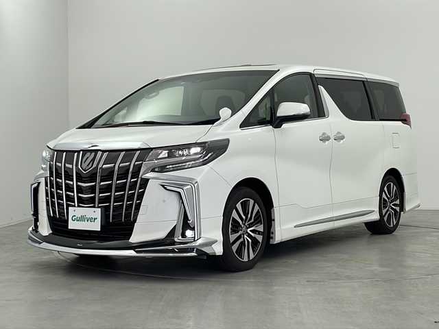 トヨタ アルファード S Cパッケージ 群馬県 2022(令4)年 2.9万km ホワイトパールクリスタルシャイン モデリスタエアロ　サンルーフ　デジタルインナーミラー　純正９型ナビ　純正１２型後席モニター　電動リアゲート　両側電動スライドドア　衝突被害軽減ブレーキ　ブラインドスポットモニター　レザーシート　禁煙車