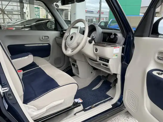 スズキ ラパン モード 青森県 2020(令2)年 3.6万km ノクターンブルーパール/ホワイト 2トーンルーフ ４ＷＤ/純正メモリナビ/【AM/FM/CD/DVD/BT】/フルセグＴＶ/バックカメラ/パーキングセンサー/プリクラッシュブレーキ/車線逸脱抑制機能/横滑り防止/アイドリングストップ/ステアリングスイッチ/シートヒーター/ドアバイザー/プッシュスタート/HIDヘッドライト/フォグランプ/社外AW冬タイヤ積込/取扱説明書/保証書