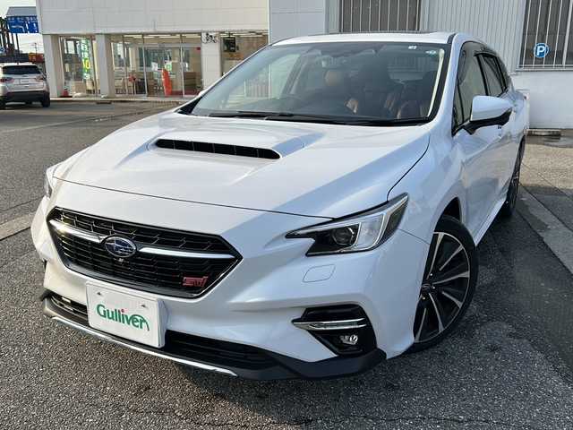 スバル レヴォーグ STIスポーツR EX 富山県 2022(令4)年 4.5万km セラミックホワイト ワンオーナー/サンルーフ/レザーシート/４WDターボ/メーカーオプションナビ/BT接続・フルセグTV/USB/スマートキー/プッシュスタート/ビルトインETC2.0/パワーバックドア/パドルシフト/全席シートヒーター/パワーシート(D/N)/電格ウィンカーミラー/アイサイト/純正ドラレコ/衝突安全ブレーキ/レーダークルコン/車線逸脱警報/保証書・取説/スペアキー(スマートキー)